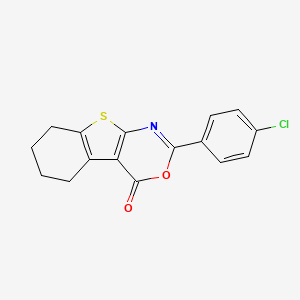 2-(4-chlorophenyl)-5,6,7,8-tetrahydro-4H-[1]benzothieno[2,3-d][1,3]oxazin-4-one