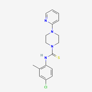 molecular formula C17H19ClN4S B10866164 N-(4-chloro-2-methylphenyl)-4-(pyridin-2-yl)piperazine-1-carbothioamide 