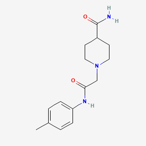 1-{[(4-Methylphenyl)carbamoyl]methyl}piperidine-4-carboxamide