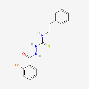 2-[(2-bromophenyl)carbonyl]-N-(2-phenylethyl)hydrazinecarbothioamide