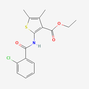 Ethyl 2-{[(2-chlorophenyl)carbonyl]amino}-4,5-dimethylthiophene-3-carboxylate