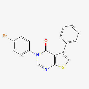 molecular formula C18H11BrN2OS B10866249 3-(4-bromophenyl)-5-phenylthieno[2,3-d]pyrimidin-4(3H)-one 