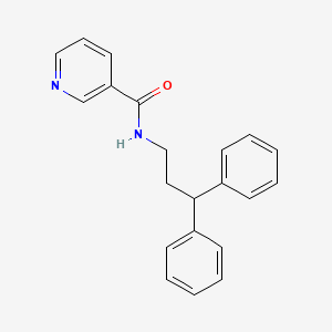 N-(3,3-diphenylpropyl)pyridine-3-carboxamide