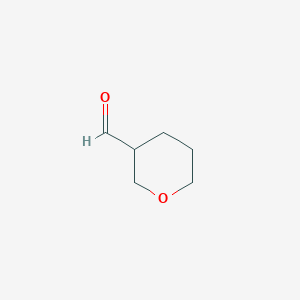 molecular formula C6H10O2 B108663 tetrahydro-2H-pyran-3-carbaldehyde CAS No. 77342-93-9