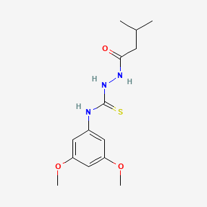 N-(3,5-dimethoxyphenyl)-2-(3-methylbutanoyl)hydrazinecarbothioamide