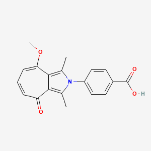 4-(8-methoxy-1,3-dimethyl-4-oxocyclohepta[c]pyrrol-2(4H)-yl)benzoic acid