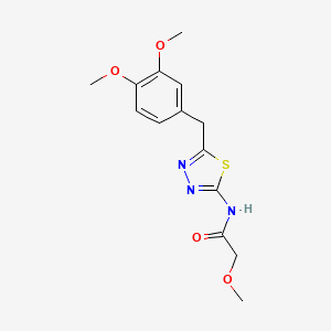 N-[5-(3,4-Dimethoxy-benzyl)-[1,3,4]thiadiazol-2-yl]-2-methoxy-acetamide