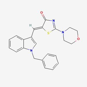 (5Z)-5-[(1-benzyl-1H-indol-3-yl)methylidene]-2-(morpholin-4-yl)-1,3-thiazol-4(5H)-one