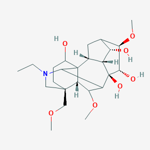 molecular formula C₂₄H₃₉NO₇ B108665 附子碱 CAS No. 80665-72-1