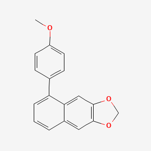 molecular formula C18H14O3 B10866502 5-(4-Methoxyphenyl)naphtho[2,3-d][1,3]dioxole 