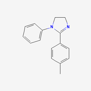 molecular formula C16H16N2 B10866510 2-(4-Methylphenyl)-1-phenyl-4,5-dihydro-1H-imidazole CAS No. 61320-58-9