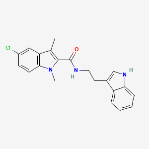 molecular formula C21H20ClN3O B10866561 5-chloro-N-[2-(1H-indol-3-yl)ethyl]-1,3-dimethyl-1H-indole-2-carboxamide 