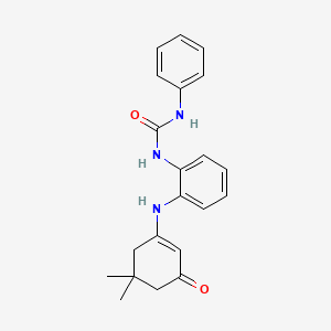 1-{2-[(5,5-Dimethyl-3-oxocyclohex-1-en-1-yl)amino]phenyl}-3-phenylurea