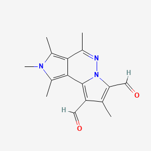 3,4,5,7,11-pentamethyl-4,8,9-triazatricyclo[7.3.0.02,6]dodeca-1(12),2,5,7,10-pentaene-10,12-dicarbaldehyde