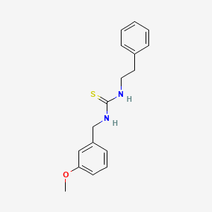 molecular formula C17H20N2OS B10866602 1-(3-Methoxybenzyl)-3-(2-phenylethyl)thiourea 