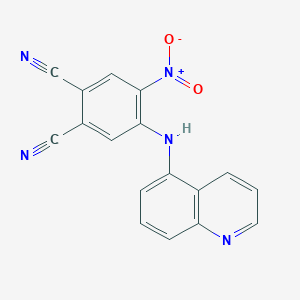 4-Nitro-5-(quinolin-5-ylamino)benzene-1,2-dicarbonitrile