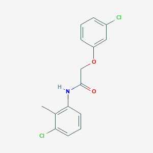 molecular formula C15H13Cl2NO2 B10866682 N-(3-chloro-2-methylphenyl)-2-(3-chlorophenoxy)acetamide 