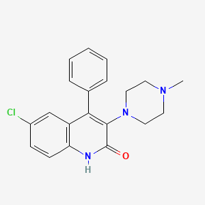 6-chloro-3-(4-methylpiperazin-1-yl)-4-phenylquinolin-2(1H)-one