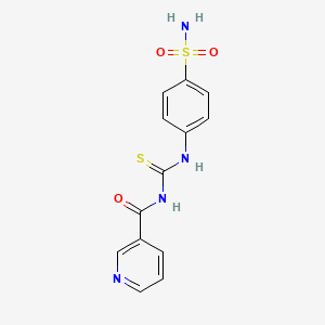 N-[(4-sulfamoylphenyl)carbamothioyl]pyridine-3-carboxamide