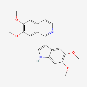 molecular formula C21H20N2O4 B10866884 1-(5,6-dimethoxy-1H-indol-3-yl)-6,7-dimethoxyisoquinoline 