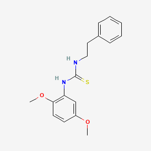 molecular formula C17H20N2O2S B10866902 1-(2,5-Dimethoxyphenyl)-3-(2-phenylethyl)thiourea 