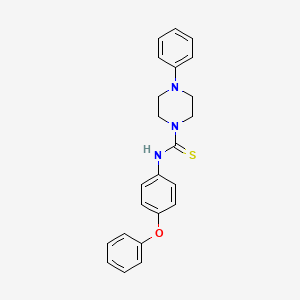 molecular formula C23H23N3OS B10866912 N-(4-phenoxyphenyl)-4-phenylpiperazine-1-carbothioamide 