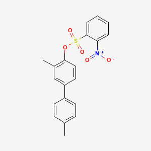 molecular formula C20H17NO5S B10866924 3,4'-Dimethylbiphenyl-4-yl 2-nitrobenzenesulfonate 