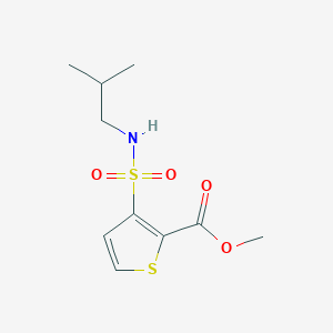 molecular formula C10H15NO4S2 B10866956 Methyl 3-[(2-methylpropyl)sulfamoyl]thiophene-2-carboxylate 