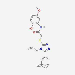 2-{[5-(1-Adamantyl)-4-allyl-4H-1,2,4-triazol-3-YL]sulfanyl}-N~1~-(2,5-dimethoxyphenyl)acetamide