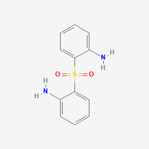 molecular formula C12H12N2O2S B108670 苯胺，2,2'-磺酰基双- CAS No. 53347-49-2