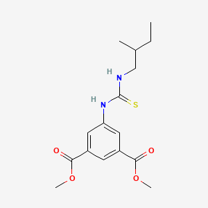 Dimethyl 5-{[(2-methylbutyl)carbamothioyl]amino}benzene-1,3-dicarboxylate