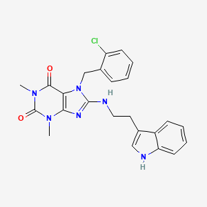 7-(2-chlorobenzyl)-8-{[2-(1H-indol-3-yl)ethyl]amino}-1,3-dimethyl-3,7-dihydro-1H-purine-2,6-dione