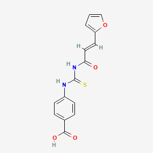 4-[[(E)-3-(furan-2-yl)prop-2-enoyl]carbamothioylamino]benzoic acid