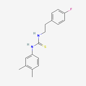 molecular formula C17H19FN2S B10867203 1-(3,4-Dimethylphenyl)-3-[2-(4-fluorophenyl)ethyl]thiourea 