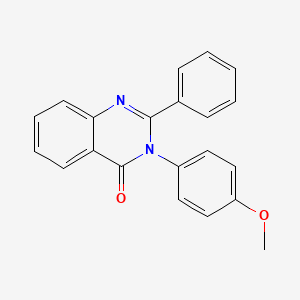 molecular formula C21H16N2O2 B10867207 4(3H)-Quinazolinone, 3-(4-methoxyphenyl)-2-phenyl- CAS No. 37856-17-0