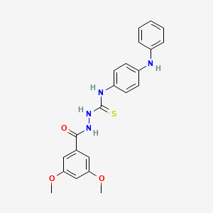 2-[(3,5-dimethoxyphenyl)carbonyl]-N-[4-(phenylamino)phenyl]hydrazinecarbothioamide