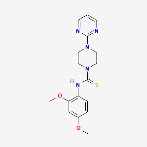 molecular formula C17H21N5O2S B10867316 N-(2,4-dimethoxyphenyl)-4-(pyrimidin-2-yl)piperazine-1-carbothioamide 