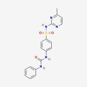 N-(4-methylpyrimidin-2-yl)-4-[(phenylcarbamoyl)amino]benzenesulfonamide