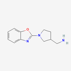 1-[1-(1,3-Benzoxazol-2-yl)pyrrolidin-3-yl]methanamine