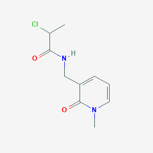 molecular formula C10H13ClN2O2 B10867440 2-Chloro-N-[(1-methyl-2-oxo-1,2-dihydro-3-pyridinyl)methyl]propanamide 