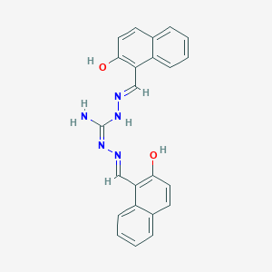 N'~1~,2-Bis[(2-hydroxy-1-naphthyl)methylene]-1-hydrazinecarboximidohydrazide