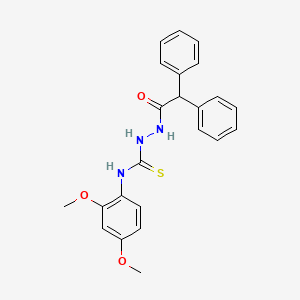 N-(2,4-dimethoxyphenyl)-2-(diphenylacetyl)hydrazinecarbothioamide