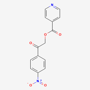 molecular formula C14H10N2O5 B10867547 2-(4-Nitrophenyl)-2-oxoethyl pyridine-4-carboxylate 