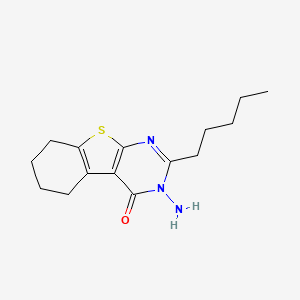 3-Amino-2-pentyl-5,6,7,8-tetrahydro-[1]benzothiolo[2,3-d]pyrimidin-4-one