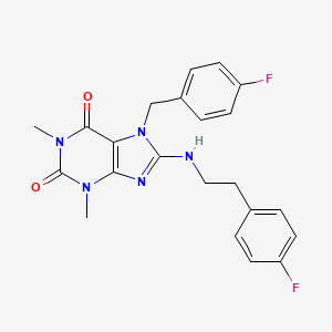 7-(4-fluorobenzyl)-8-{[2-(4-fluorophenyl)ethyl]amino}-1,3-dimethyl-3,7-dihydro-1H-purine-2,6-dione