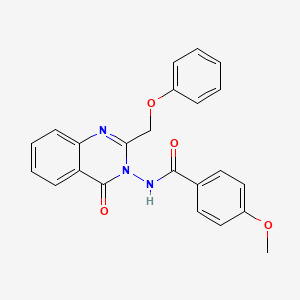 4-methoxy-N-[4-oxo-2-(phenoxymethyl)quinazolin-3(4H)-yl]benzamide