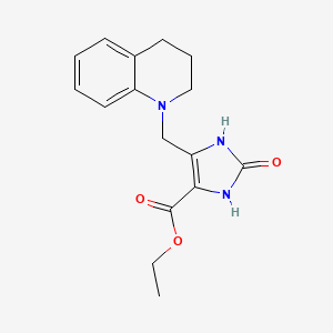 ethyl 5-(3,4-dihydroquinolin-1(2H)-ylmethyl)-2-oxo-2,3-dihydro-1H-imidazole-4-carboxylate