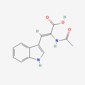 molecular formula C13H12N2O3 B10867663 (2Z)-2-(acetylamino)-3-(1H-indol-3-yl)prop-2-enoic acid 