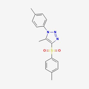 molecular formula C17H17N3O2S B10867707 5-methyl-1-(4-methylphenyl)-4-[(4-methylphenyl)sulfonyl]-1H-1,2,3-triazole 