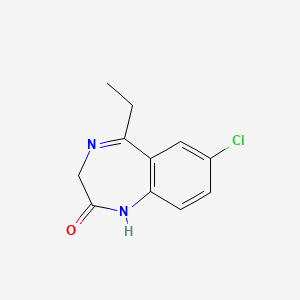 7-Chloro-5-ethyl-1,3-dihydro-2H-1,4-benzodiazepin-2-one